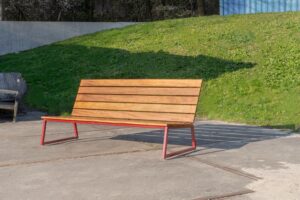 Hardhouten tuinbank